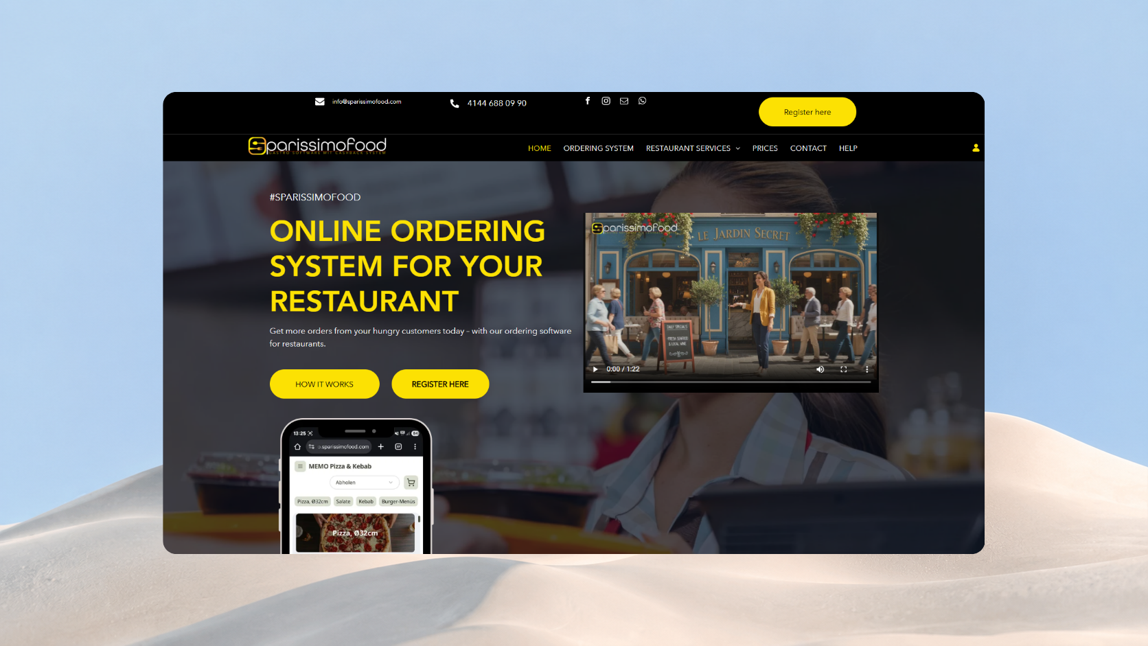 SparissimoFood Restaurant Storefront
